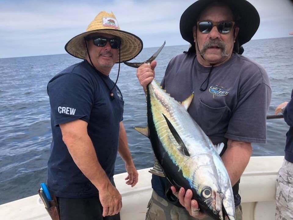 Captain Frank Pitetti and Ed Polanski on some good grade yellowfin
